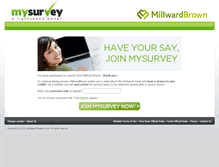 Tablet Screenshot of mysurveyandyou.com